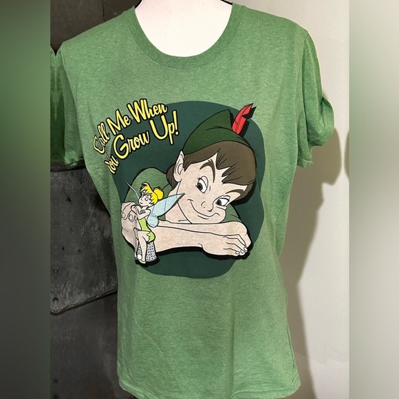 Disney Peter Pan Call me when you grow up Tee Shirt - Picture 1 of 5
